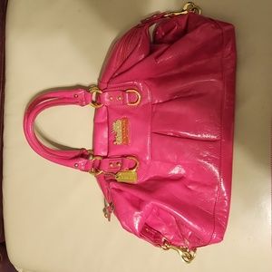 Coach gorgeous pink soft patent leather  handbag.